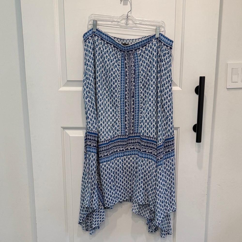 Blue Patterned Women's Skirt